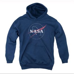 NASA Distressed Logo Kids Hoodie. BRAND NEW